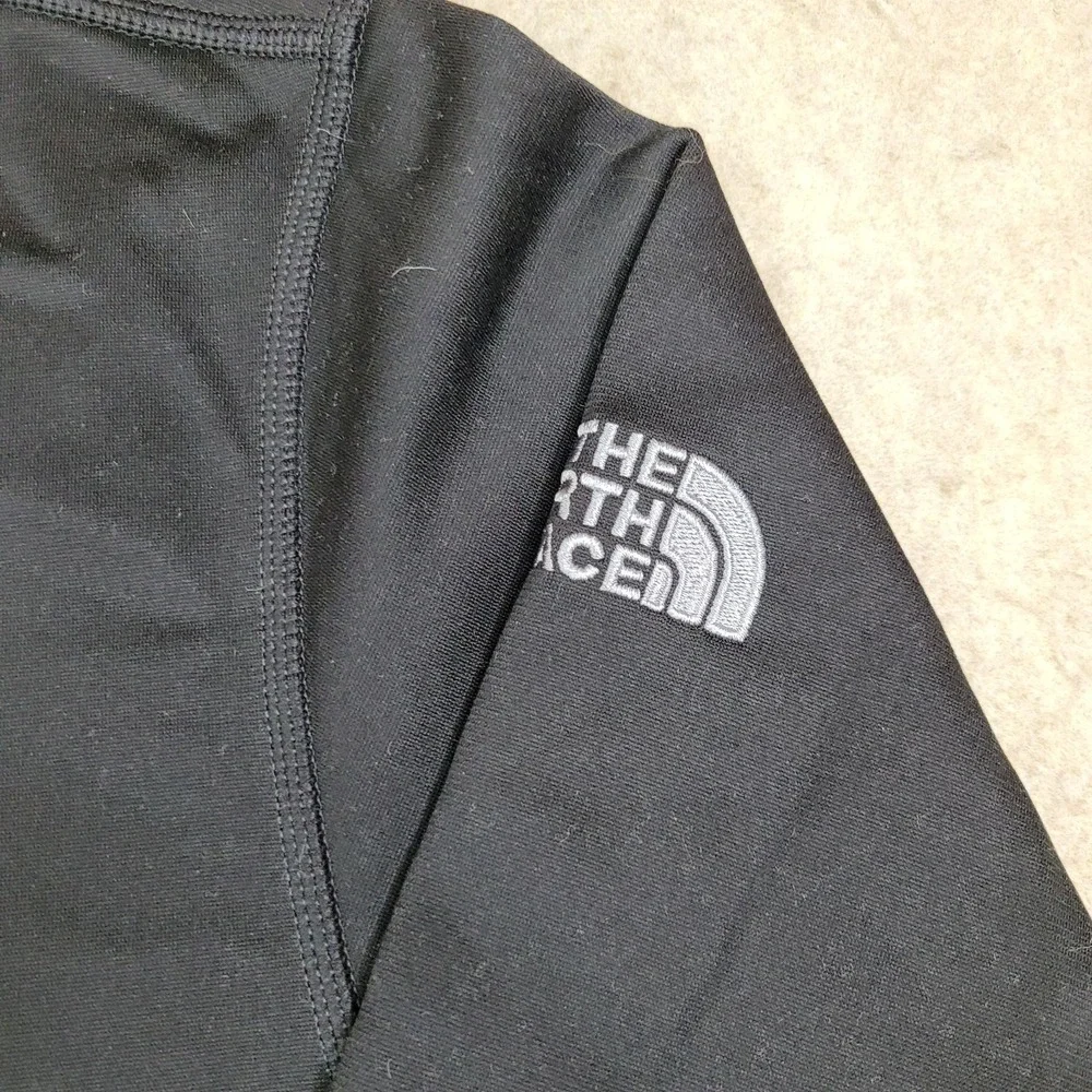 The North Face 1/4 Zip Mens XL Black Pullover Mock Neck Outdoor Performance Logo